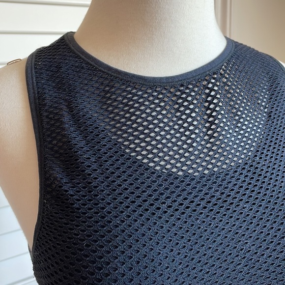 Black JoyLab Two Tiered Sports Bra with Mesh Detailing - Picture 2 of 12